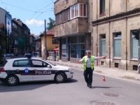 POLICIJA NA TERENU, BLOKADA ULICA: Zbog okupljanja predstavnika RS-a, u bivšoj Dobrovoljačkoj ulici obustava...