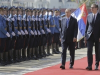 SASTANAK U BEOGRADU: Erdogan dočekan uz najviše počasti ispred Palate Srbija