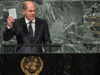 BURNO NA SJEDNICI GENERALNE SKUPŠTINE UN-a: Njemački kancelar Olaf Sholz pozvao Vladimira Putina da prizna…