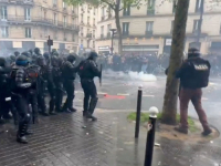 POČELI PRVOMAJSKI PROTESTI U FRANCUSKOJ: Lete dimne bombe, zabilježeni požari, pljačke (VIDEO)