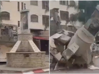 TEROR NA BLISKOM ISTOKU SE NASTAVLJA: Izraelska vojska bagerom srušila spomenik Yasseru Arafatu na Zapadnoj obali (VIDEO)