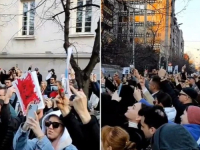 SRBIJA SE DIGLA NA NOGE: Protesti u Beogradu ispred Ambasade Rusije zbog smrti Navaljnog (VIDEO)