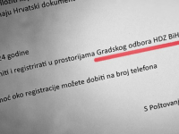 GONG OBJAVIO INFORMACIJU: 'Mostarski HDZ birače za izbore u Hrvatskoj registrirao u svojim prostorijama'