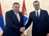 IZA ZATVORENIH VRATA: Počeo sastanak Dodika i Vučića