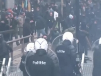 HAOS U BRUXELLESU: Veliki protesti i neredi protiv novih korona-mjera u EU, lete baklje i suzavci (FOTO, VIDEO)