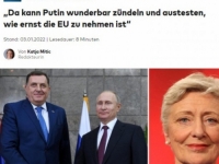 BIVŠA ZASTUPNICA U BUNDESTAGU ZA 'DIE WELT': 'Nova savezna vlada Njemačke treba ozbiljno shvatiti Dodikovo 'zveckanje sabljom''