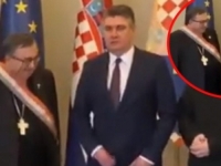 MILANOVIĆ ZGROZIO JAVNOST PONAŠANJEM: 'Prvo zakopčavanje šlica, a onda brisanje nosa. Puljić gleda i čudi se' (VIDEO)