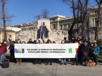 PROTESTI U TRSTU: 'Zaustavite nacionaliste i fašiste da 30 godina nakon rata u Bosni i Hercegovini ostvare svoje ciljeve'