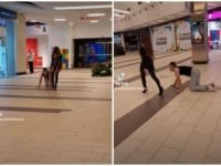 ŽENA U LATEKSU VUCARALA MLADIĆA KAO PSA: Građani frapirani prizorom u trgovačkom centru (VIDEO)