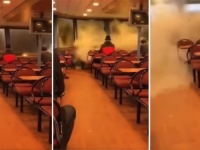 ZASTRAŠUJUĆI SNIMAK SA SJEVERA NJEMAČKE: Snažni talas probio prozore na trajektu i pomeo putnike (VIDEO)