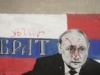 PODRŠKA UKRAJINI IZ SRBIJE: U Beogradu uništen mural posvećen Vladimiru Putinu