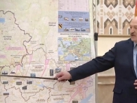 JE LI LUKAŠENKO SLUČAJNO OTKRIO PLAN NOVOG PUTINOVOG NAPADA: Pogledajte šta se nalazi na karti iza predsjednika Bjelorusije...