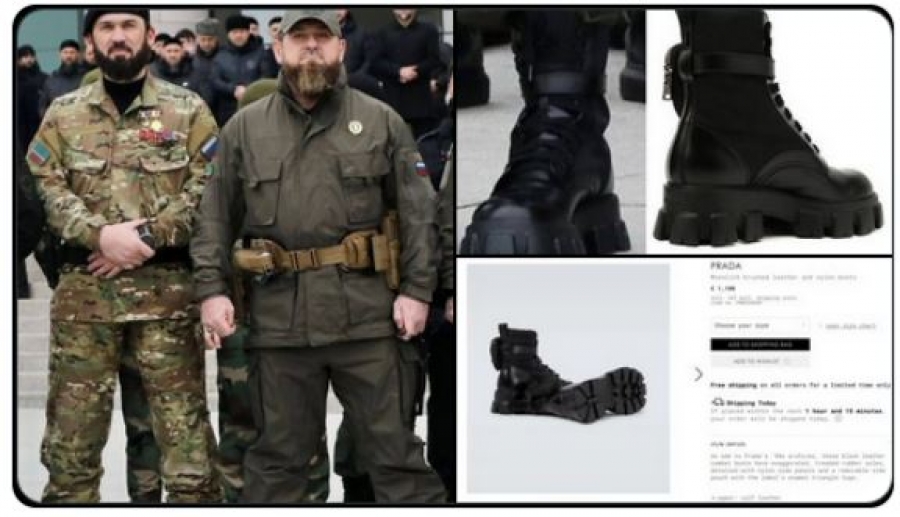 ботинки рамзана кадырова prada. обувь рамзана кадырова prada. сапоги прада кадыров. кадыров в сапогах prada. кадыров в ботинках prada.