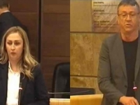 ZASTUPNICA STRANKE ZLOČINCA ABDIĆA PROTIV TIGRA ABDIĆA U PARLAMENTU FBiH: 'Pomislio sam da je došla tobe'