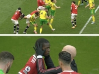NAVIJAČI SE OKOMILI NA IGRAČA MANCHESTER UNITEDA: Pogba se nakon kornera uhvatio za glavu, pogledajte ko je kriv za sve...