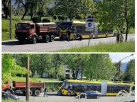 PUKLA BRUKA: Trolejbus iz Bjelorusije koji je kupila Vlada KS pokvario se već na probnoj vožnji, putnici razočarani