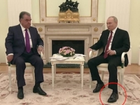 JE LI OVO ZNAK DA JE PUTIN TEŠKO BOLESTAN: Pogledajte snimak neobičnog ponašanja ruskog lidera, i predsjednik Tadžikistana se čudio (VIDEO)