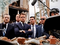 'HEROJSKI GRAD OBILJEŽEN STIGMAMA BARBARSTVA': Predsjednici Francuske, Njemačke, Italije i Rumunije obišli ruševine Irpina