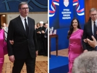 VUČIĆ SE POJAVIO SA SUPRUGOM, SVI KOMENTIRAJU NJEGOVO DRŽANJE: 'Pa, ne tako mlohavo! K'o drvena Marija' (FOTO, VIDEO)