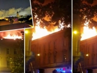DRAMA U STROGOM CENTRU ZAGREBA: Planulo krovište stambene zgrade, angažovan veliki broj vatrogasaca (FOTO, VIDEO)