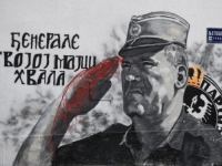 MLADI AKTIVISTI U BEOGRADU: Pozvali gradonačelnika Šapića da ukloni sramni mural zločincu Mladiću i slova 'Z'
