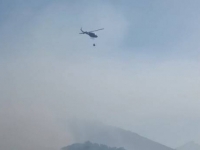 'KOTLINA PUNA DIMA, TEŠKO JE DATI PROCJENE': Požar na Boračkom jezeru, helikopteri u zraku