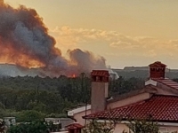 VATROGASCI SE BORE S VELIKIM POŽAROM U ISTRI: Bura stvara probleme, ceste zatvorene