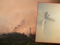DRAMATIČNA SNIMKA IZ SLOVENIJE: Vatra okružila vatrogasce, u zadnji tren ih je spasio kanader; 'Došao je neplanirano...' (VIDEO)