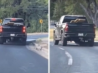 MOGAO JE I DO KUĆE: Ovaj lik je kilometrima ispod vozila vukao madrac (VIDEO)