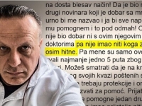 LIJEČNIČKA KOMORA TRAŽIT ĆE OČITOVANJE OD DOKTORA ZBOG SKANDALOZNIH KOMENTARA: 'Ko je Matijaniću kriv što nema vezu'