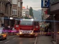 POLICIJA I VATROGASCI NA TERENU: Požar u noćnom klubu 'Walter' u Sarajevu, dim izbija iz podruma (FOTO)