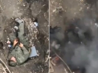 NEVJEROVATAN SNIMAK IZ UKRAJINE: Uspavani Rus imao je neočekivano buđenje, ali čudom je ostao živ! (VIDEO)