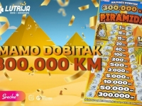 LUTRIJA BiH IMA DOBITNIKA: Srećka PIRAMIDA donijela je igraču iz Bihaća glavni dobitak od 300.000 KM