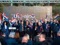 BORJANA KRIŠTO U ŠIROKOM BRIJEGU: 'Samo hrvatski narod može odlučiti ko će ga predstavljati u institucijama'