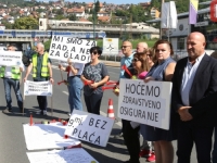 'SB' NA LICU MJESTA: Treći protest i deveti mjesec bez plata radnika Agencije za privatizaciju u FBiH (FOTO)