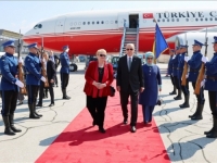 DOČEKALA GA BISERA TURKOVIĆ: Erdogan stigao u zvaničnu posjetu Bosni i Hercegovini (FOTO+VIDEO)