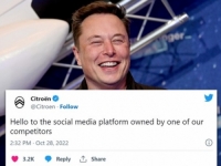 IZ CITROENA REAGIRALI NA MUSKOVU KUPOVINU TWITTERA: 'Pozdrav platformi...'