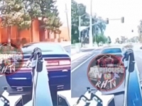 URNEBESAN SNIMAK IZ AMERIKE: Vlasnik uskočio u svoj automobil kojeg je 'pauk' pokušavao odvesti i pobjegao (VIDEO)