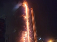 VELIKI POŽAR ZAHVATIO NEBODER U DUBAIJU: Plamen se širio na 35 spratova (VIDEO)