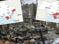 APSURD PUTINOVOG RATA: Pogledajte vojne karte prvog dana invazije i od danas (FOTO)