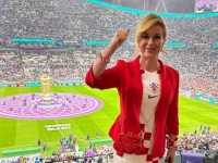 NE MOŽE FUDBAL BEZ NJE: Kolinda se javila iz Katara pred utakmicu Hrvatska i Argentina (FOTO)