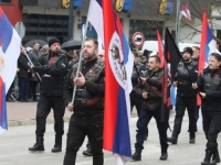 'SB' ZABILJEŽILA: Na defileu povodom neustavnog 9. januara i ove godine ozloglašeni proruski bajkeri 'Noćni vukovi' (FOTO)