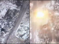 JEZIV SNIMAK IZ UKRAJINE: Pogledajte napad dronom na ruske vojnike (VIDEO)  