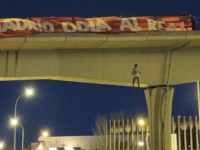UOČI MADRIDSKOG DERBIJA:  Navijači Atletica na mostu objesili lutku s likom i dresom Realovog fudbalera