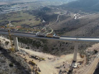 PROBNO TESTIRANJE: Prvi kamioni prešli preko vijadukta Marijanovića draga (FOTO)