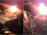 TRAGEDIJA NA PUTU PRIJEDOR-BOSANSKI NOVI: Automobil se zapalio nakon što su izletjeli s ceste, poginuo suvozač