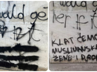 INTERVENCIJA GRADSKIH SLUŽBI: Precrtani monstruozni grafiti na mostu 'Franje Tuđmana' u Čapljini