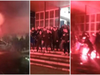 DIVLJANJE NAVIJAČA U ČAPLJINI: Letjele baklje, kamenje, flaše... (VIDEO)