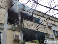 OSTALI SAMO ZIDOVI: Potpuno izgorio stan u centru Mostara, tri osobe zatražile ljekarsku pomoć