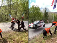 DRAMA NA WRC-u U HRVATSKOJ: Muškarci se potukli na cesti, par sekundi kasnije je projurio reli auto (VIDEO)